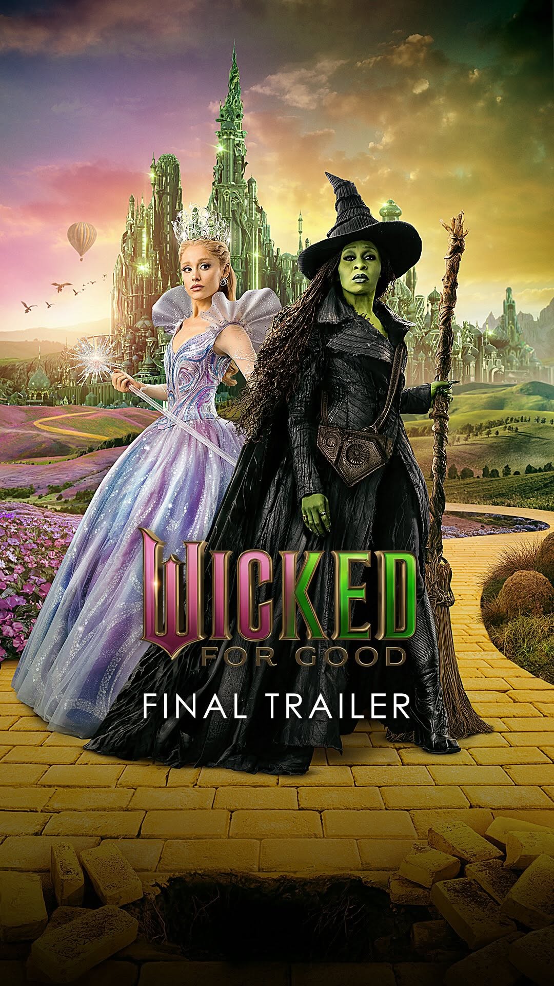 فيلم "Wicked: For Good" لـ أريانا غراندي وسينثيا إيريفو