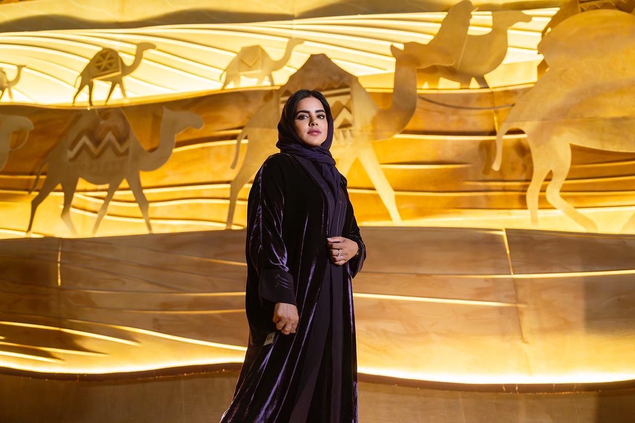 قدمت الفنانة نورة بن سعيدان 5 أعمال فنية معاصرة تعبر عن عمق الإرث الثقافي الذي يحتضنه المكان