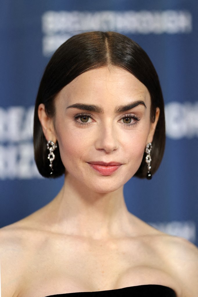 قصات شعر كاريه مدرج ومالس بأسلوب ليلي كولينز