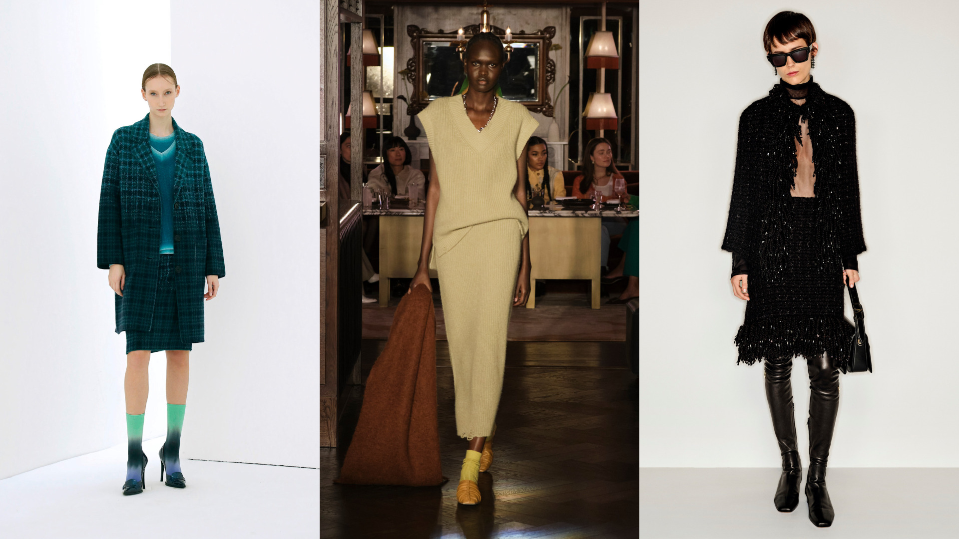 قصات متعددة للتنورة الصوفية من Valentino وRejina Pyo وLebor Gabala