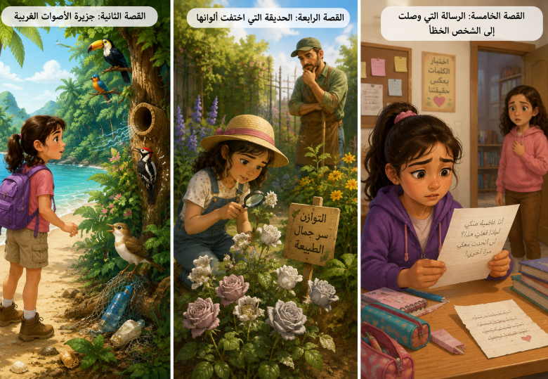قصص قصيرة قبل النوم للأطفال عمر 8 سنوات صورة بالذكاء الإصطمناعي
