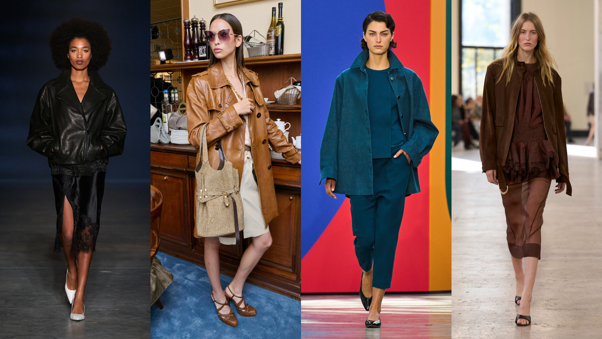 قطع أنيقة من الجلد والشمواه من Aje وAkris وBorbonese وAlmaz