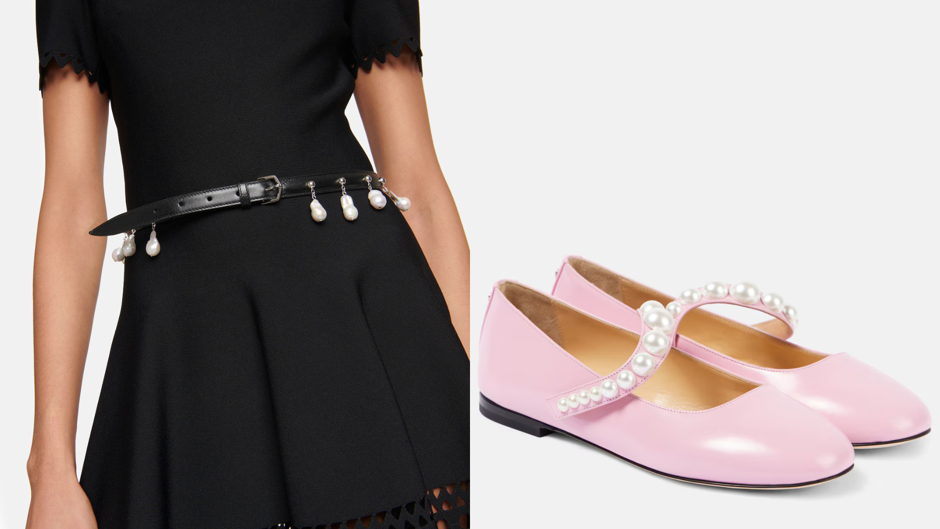 قطع مزينة باللؤلؤ من Mach & Mach وAlaïa