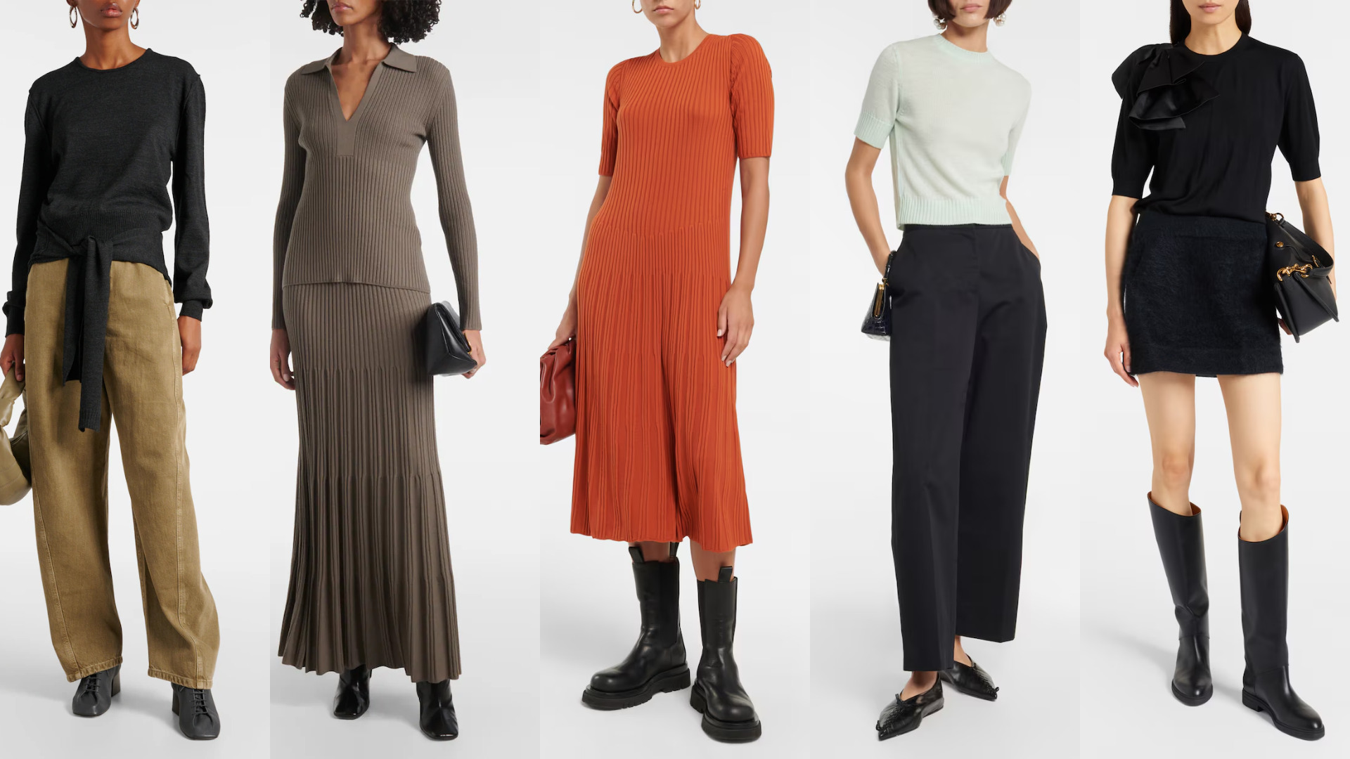 قطع من الصوف الخفيف وصوف ميرينو من Dorothee Schumacher وJil Sander وJoseph وLemaire