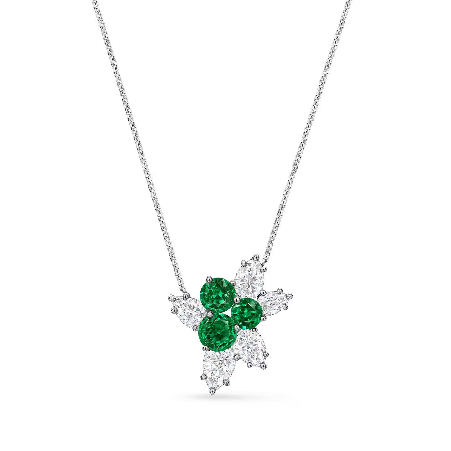 قلادة   Berry Cluster Emerald and Diamondمن Harry Winston