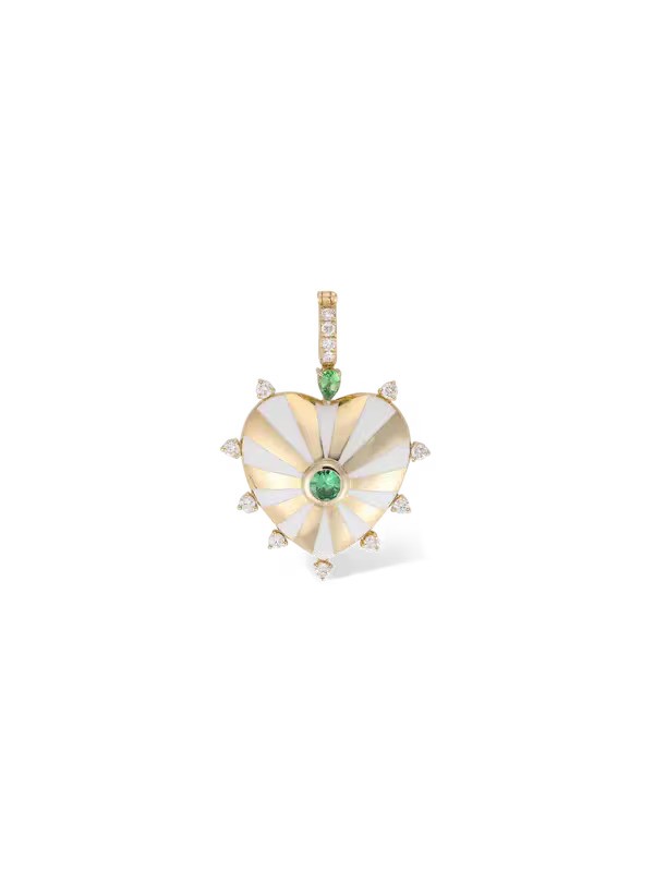 قلادة Mila Heart Enamel من Joanna Dahdah