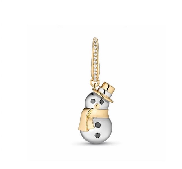 قلادة ذهب Woodland Snowman Charm من Asprey