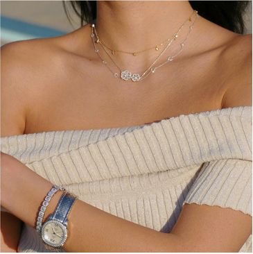 قلادة زهرة فريدة من 64Facets