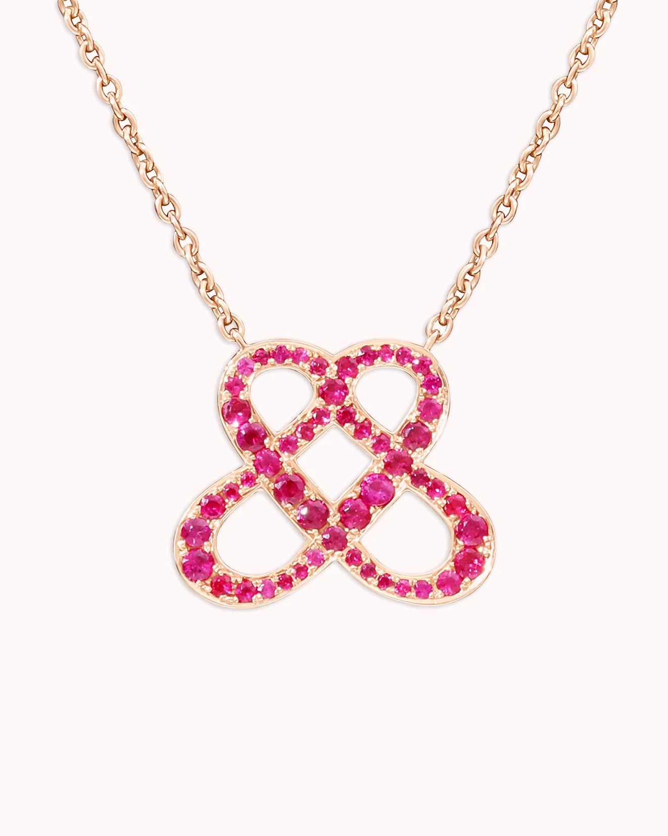 قلادة مرصعة بحجر الياقوت من kandcojewels