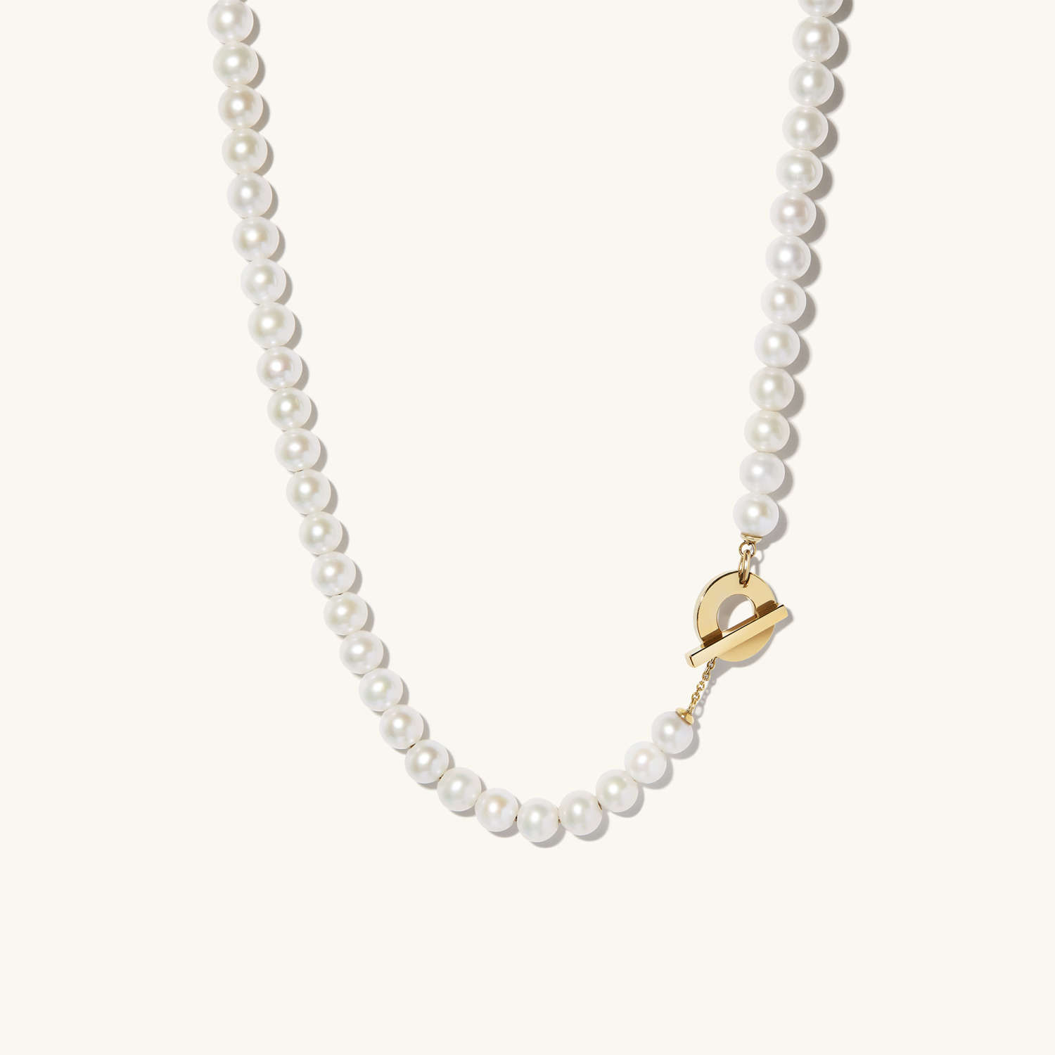 قلادة Bold Pearl Toggle من Mejuri