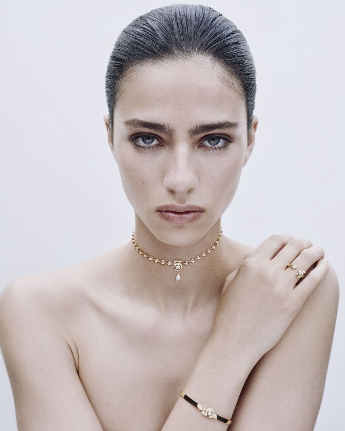 قلادة Chanel Eternal N°5 Diamond Line