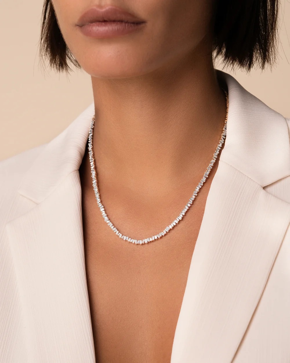 قلادة Classic Diamond Mini Tennis من Suzanne Kalan