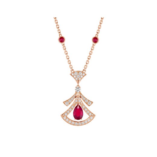 قلادة DIVAS’ DREAM من Bulgari مرصعة بالياقوت الأحمر