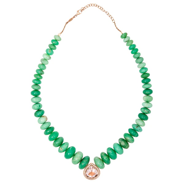 قلادة LARGE PAVE TEARDROP TRILLION من Jacquie Aiche