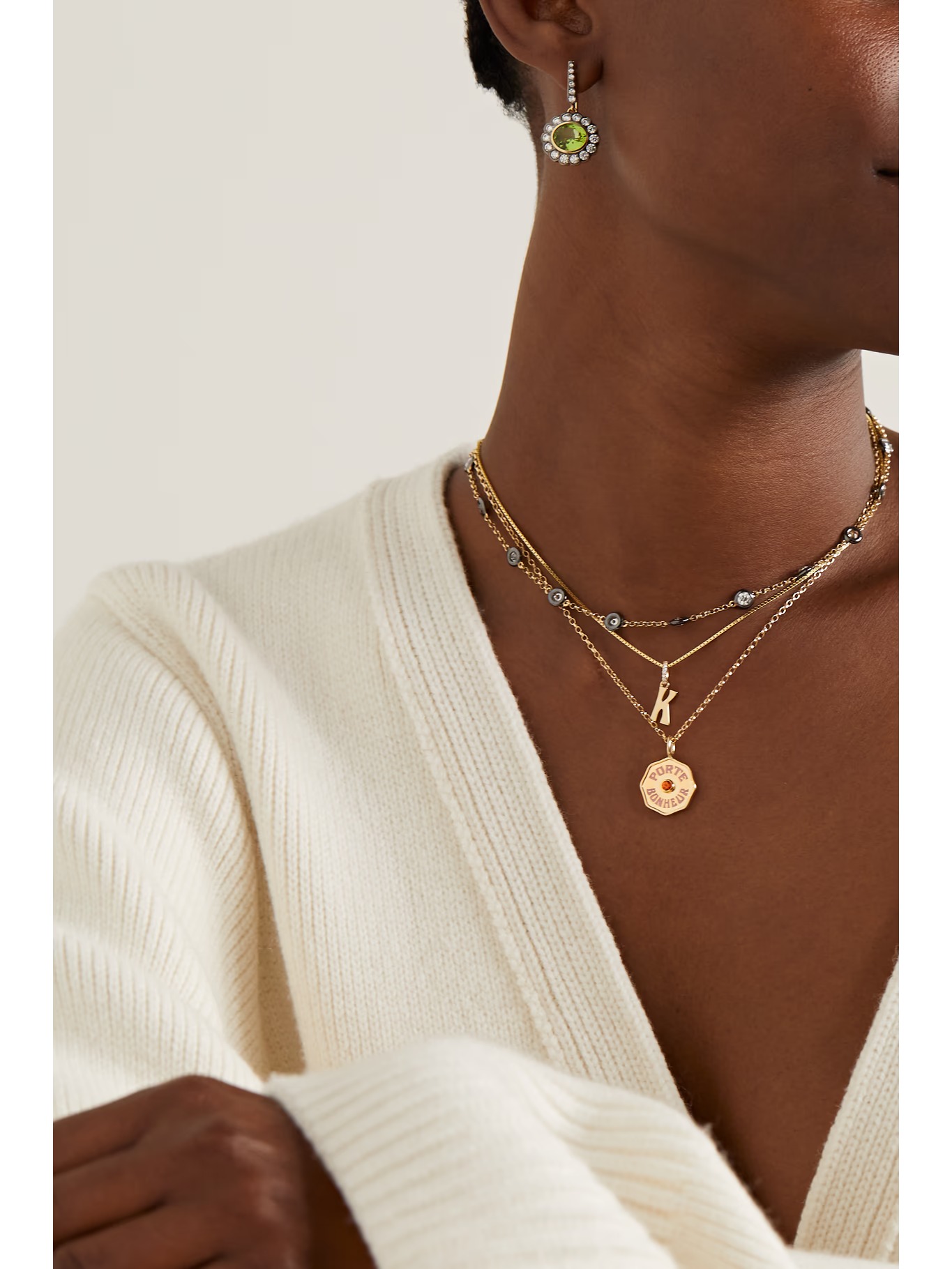 قلادة Mini Porte Bonheur من  Marlo Laz