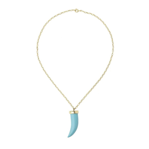 قلادة TURQUOISE FANG من Eshvi Jewellery