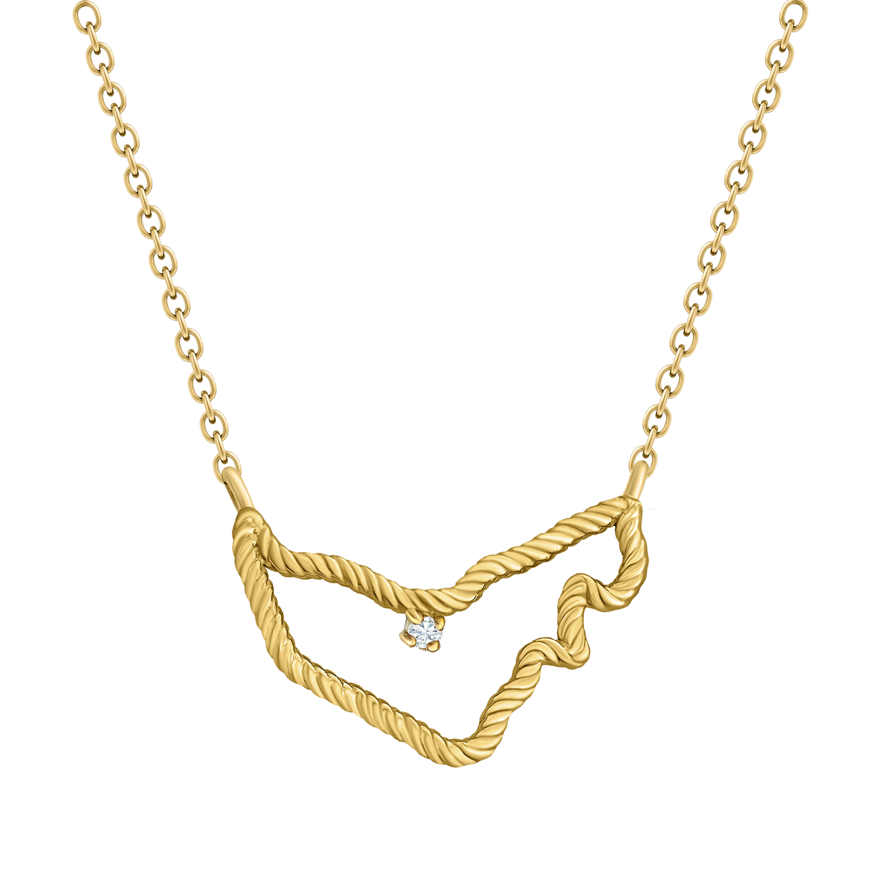 قلادة UAE Map من MKS Jewellery