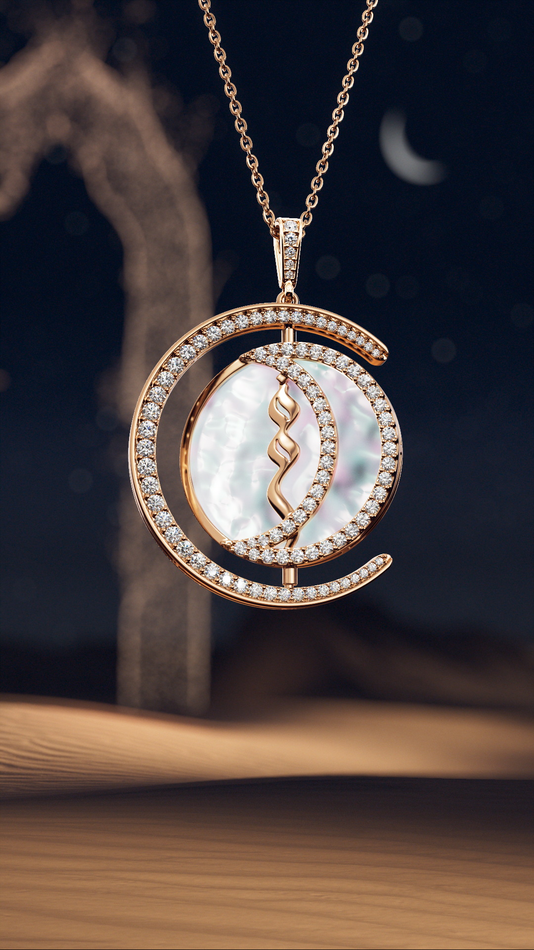 قمر إشراقة سماوية للمرأة العصرية