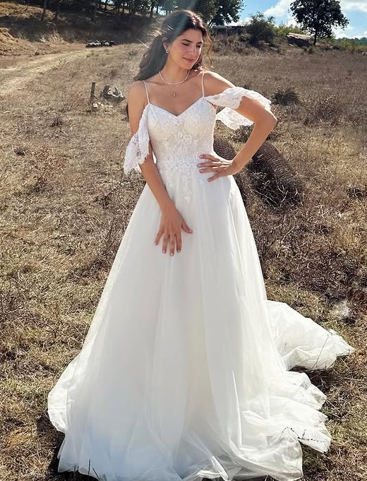 كارمن بصيبص بفستان زفاف حالم - 