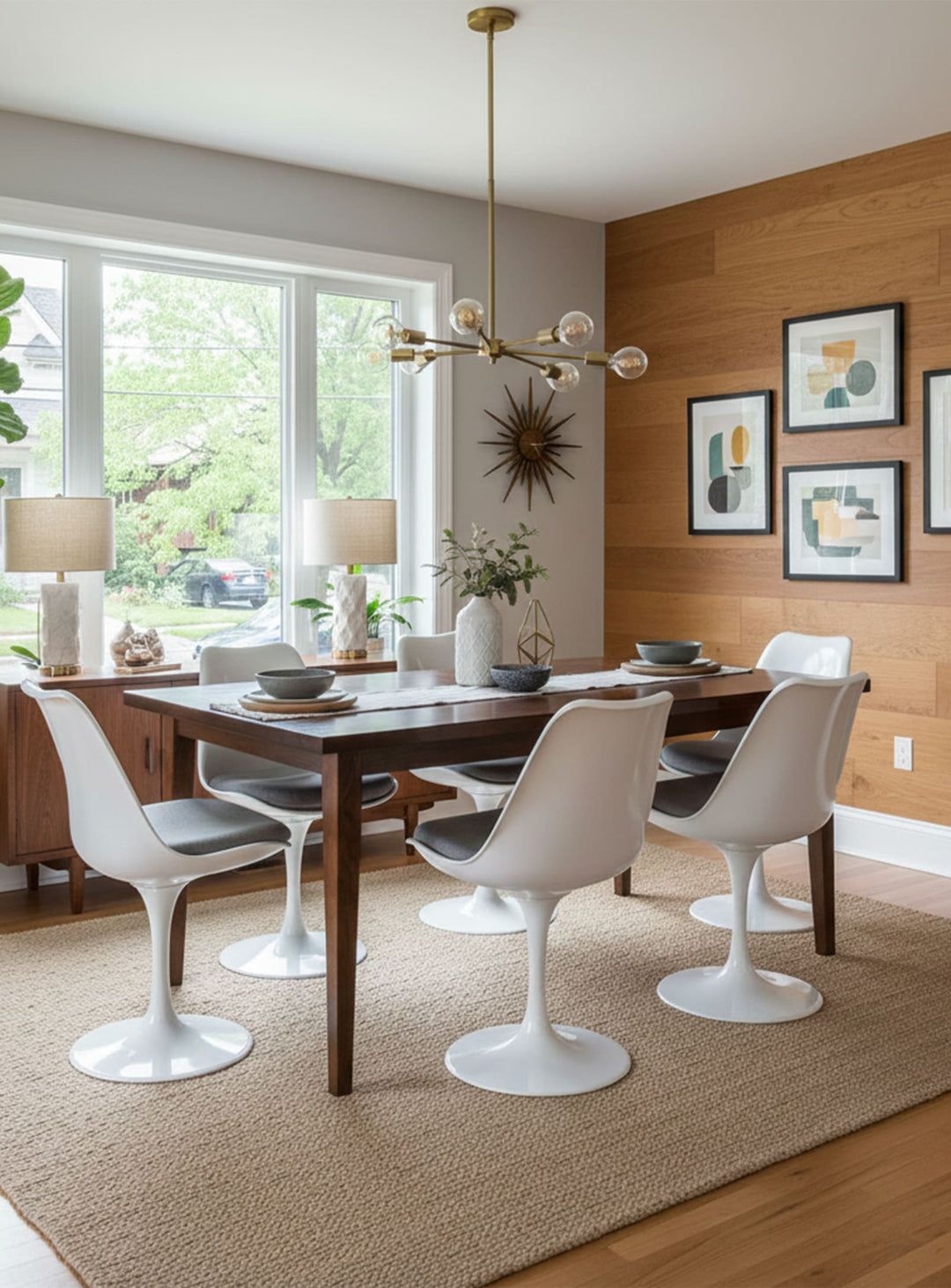 كراسي التوليب مناسبة لغرف الطعام المعاصرة