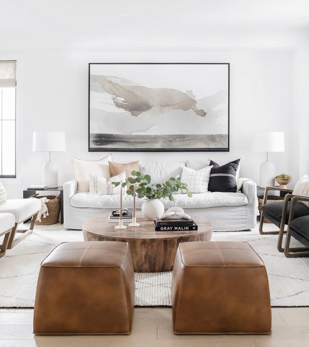 كراسي بوف جلدية