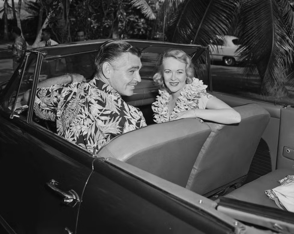 كلارك جابل Clark Gable وسيلفيا آشلي Sylvia Ashley، هاواي
