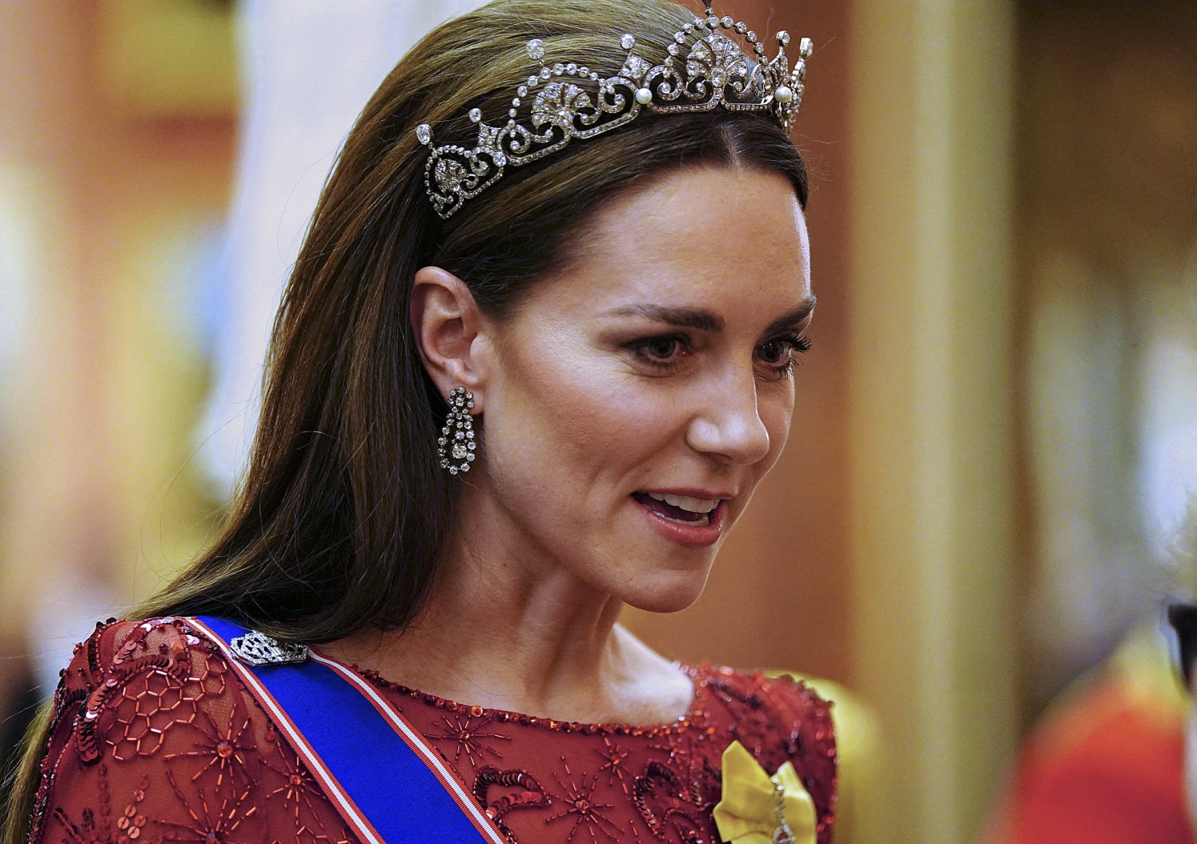 كيت ميدلتون أميرة ويلز بتاج زهرة اللوتس Lotus Flower Tiara
