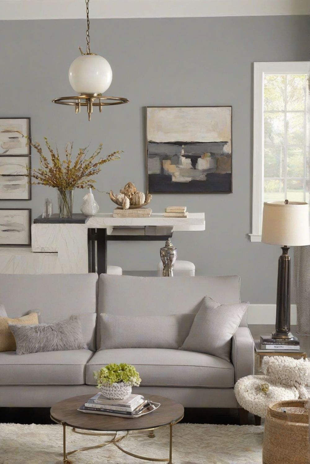 لإحساس بالانتعاش والعصرية يمكن اختيار درجة Stonington Gray بكود HC-170