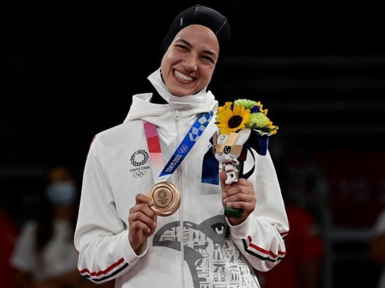 لاعبة التايكوندو المصرية هداية ملاك