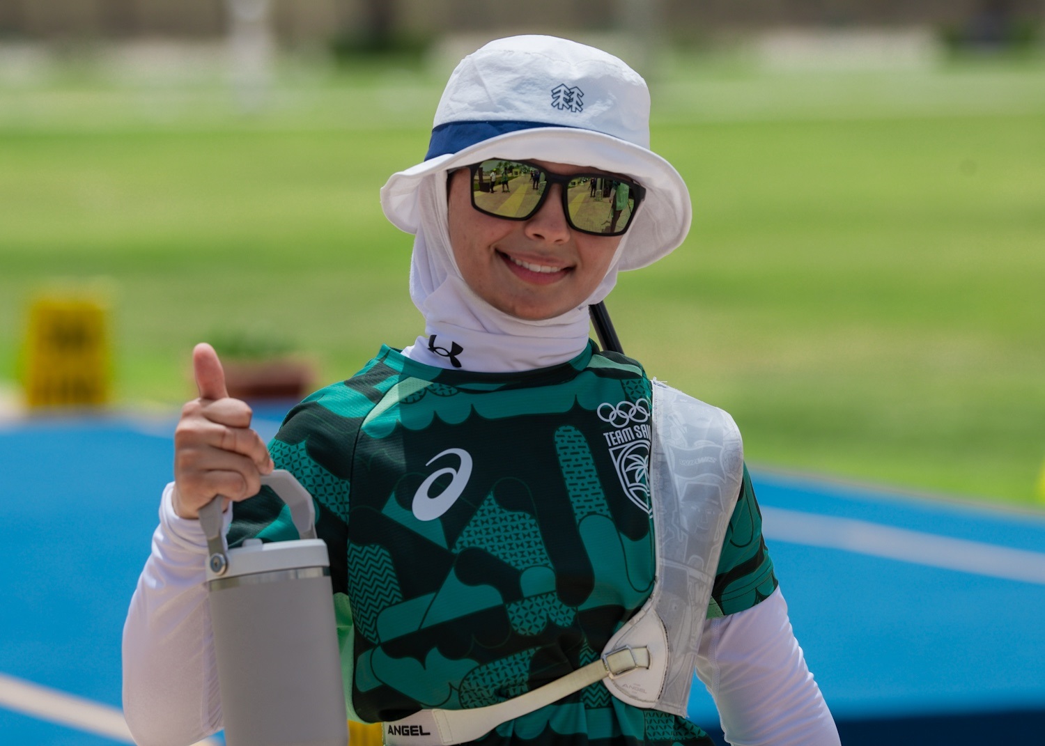 لاعبة فريق السعودية للسهام سفانه الأحمدي تنال الفضية في منافسات القوس الأولمبي