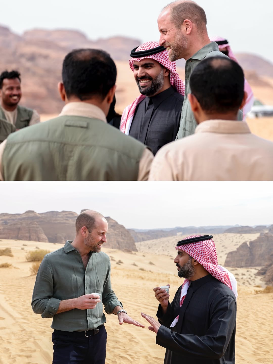 لقطة تذكارية لأمير ويلز برفقة سمو الأمير بدر بن عبد الله بن فرحان