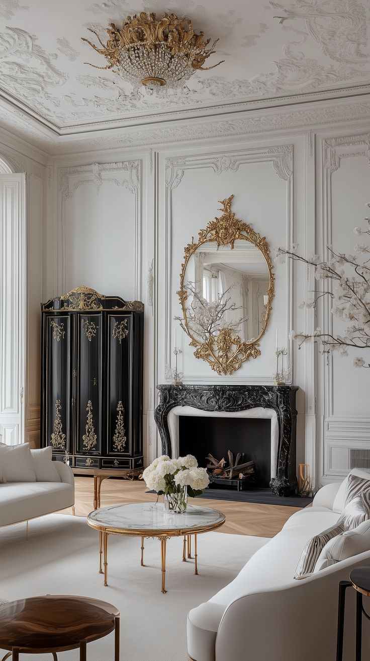 لمسات انيقة من الديكور النيوكلاسيكي