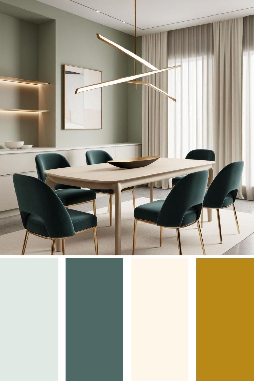 لوحة الألوان المحايدة الأصلية، من أهم سمات الديكور النيوكلاسيكي