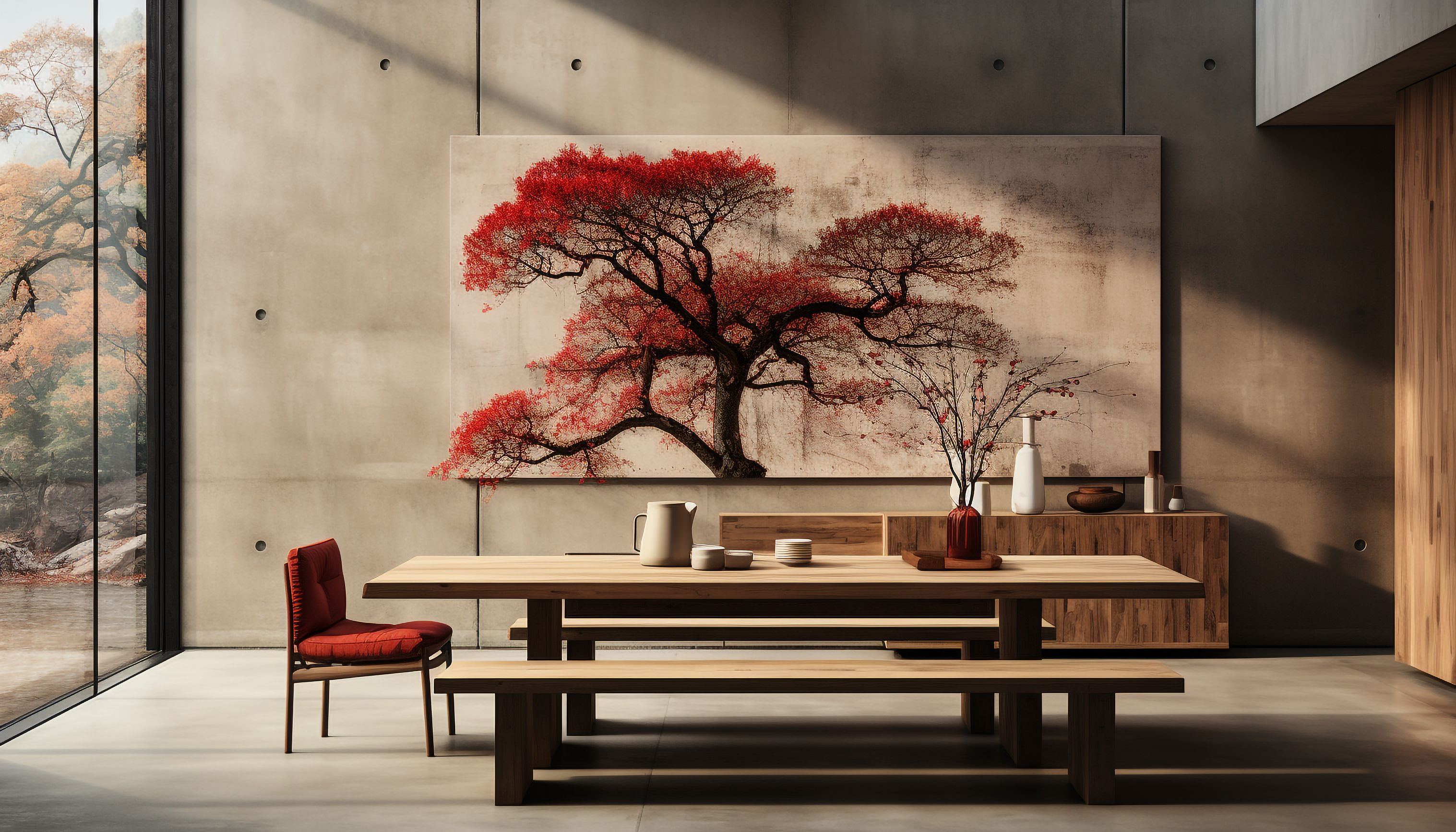 لوحة فنية رائعة لغرفة الطعام