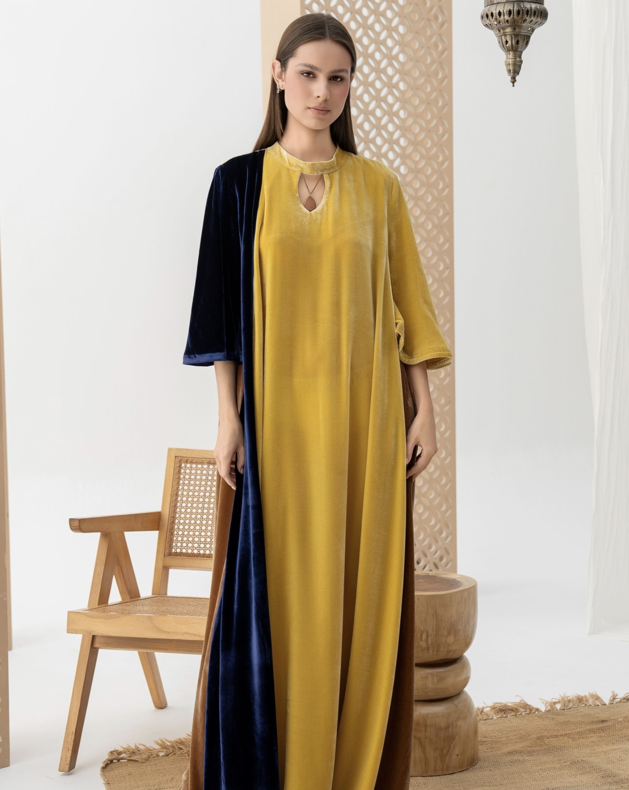 لون الأصفر الكاناري في مجموعة Haifa m couture لرمضان 2026