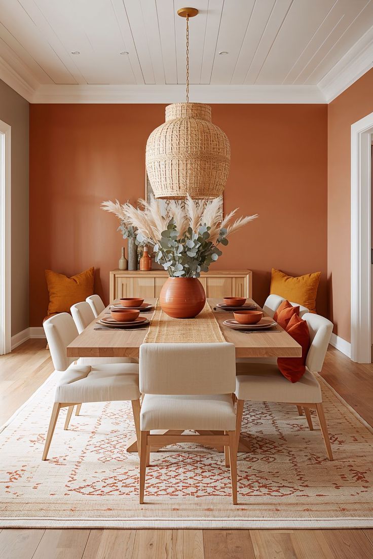 لون التيراكوتا يمنح المساحات المنزلية طابعًا مريحًا وبسيطًا