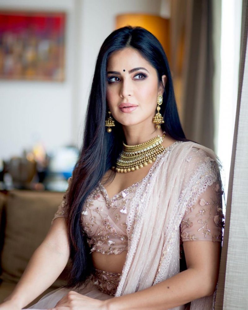 كاترينا كيف Katrina Kaif بقلادة مبهرة وزوج من الأقراط الأنيقة