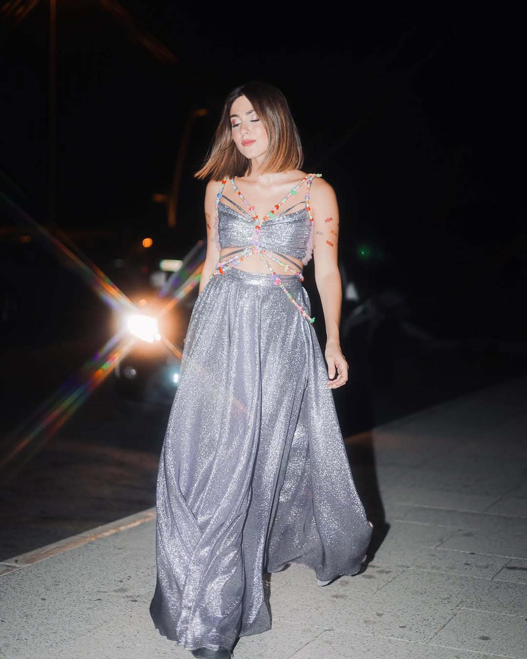  مارلين نعمان على المسرح بفستان "Candy Crush"