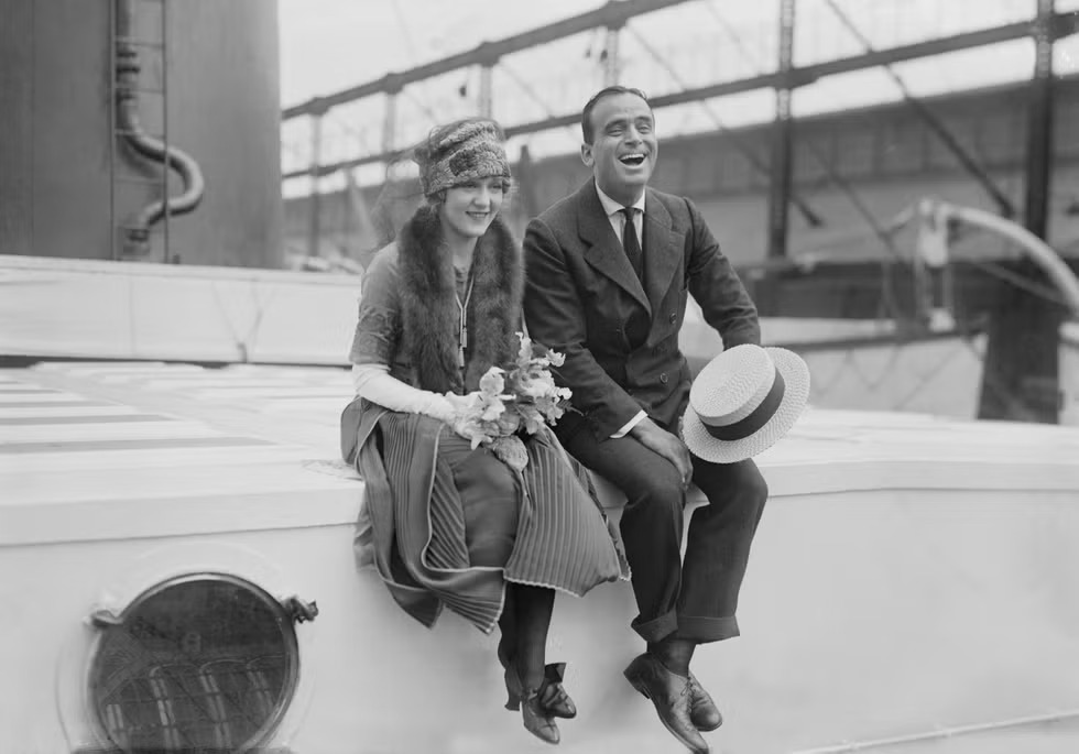 ماري بيكفورد Mary Pickford ودوغلاس فيربانكس Douglas Fairbanks، لندن