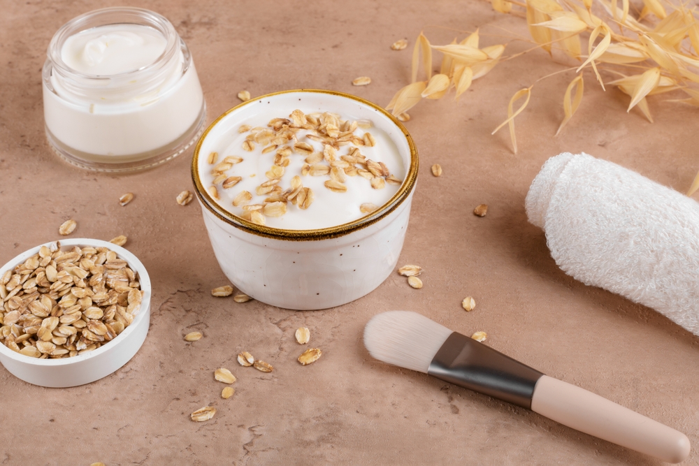 ماسك الشوفان والزبادي