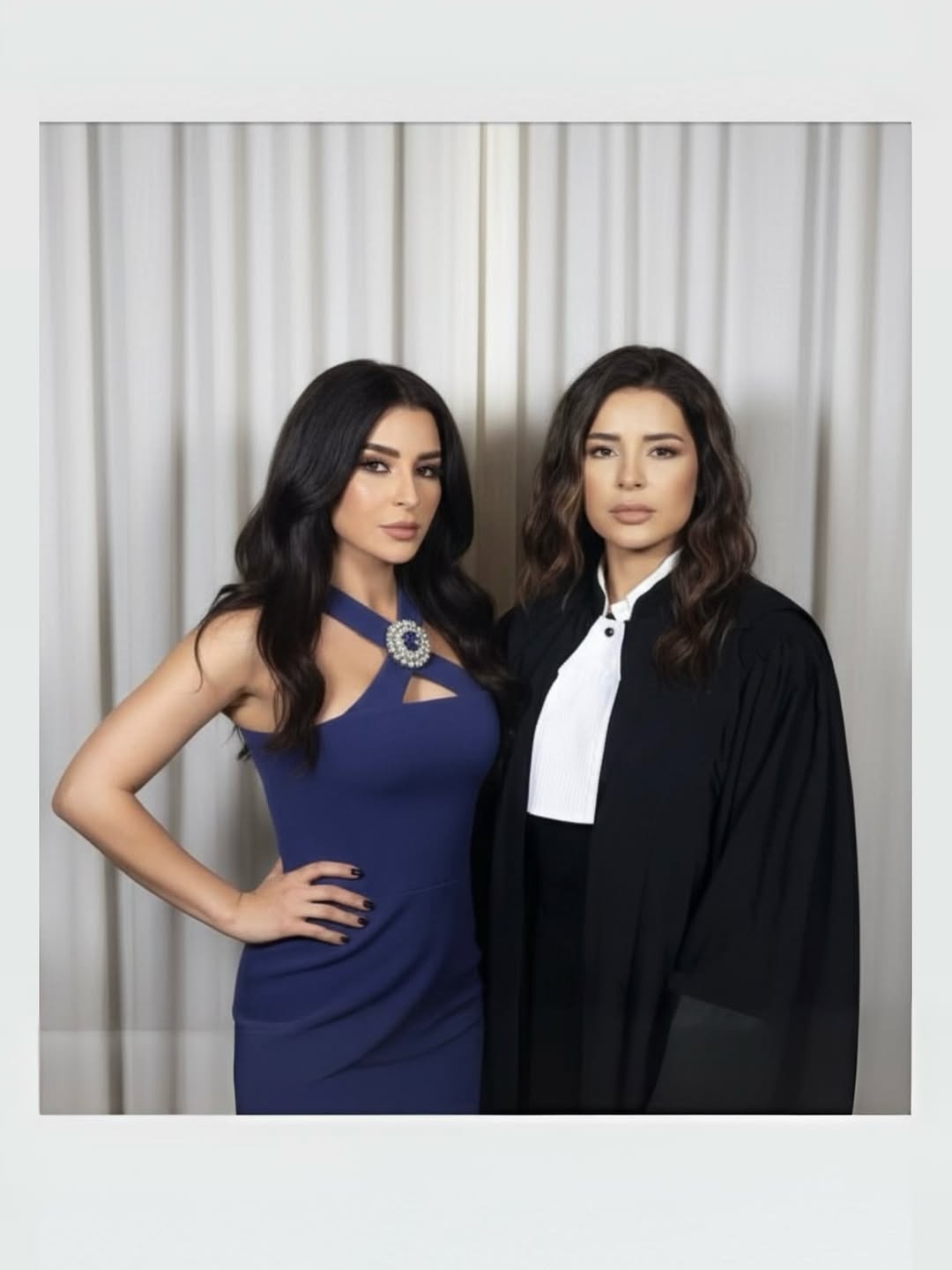 ماغي بو غصن مع الشخصيات الدرامية
