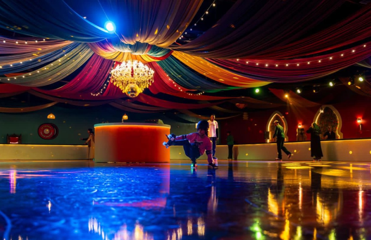 متعة التزلج في منطقة تركيا في بوليفارد وورلد