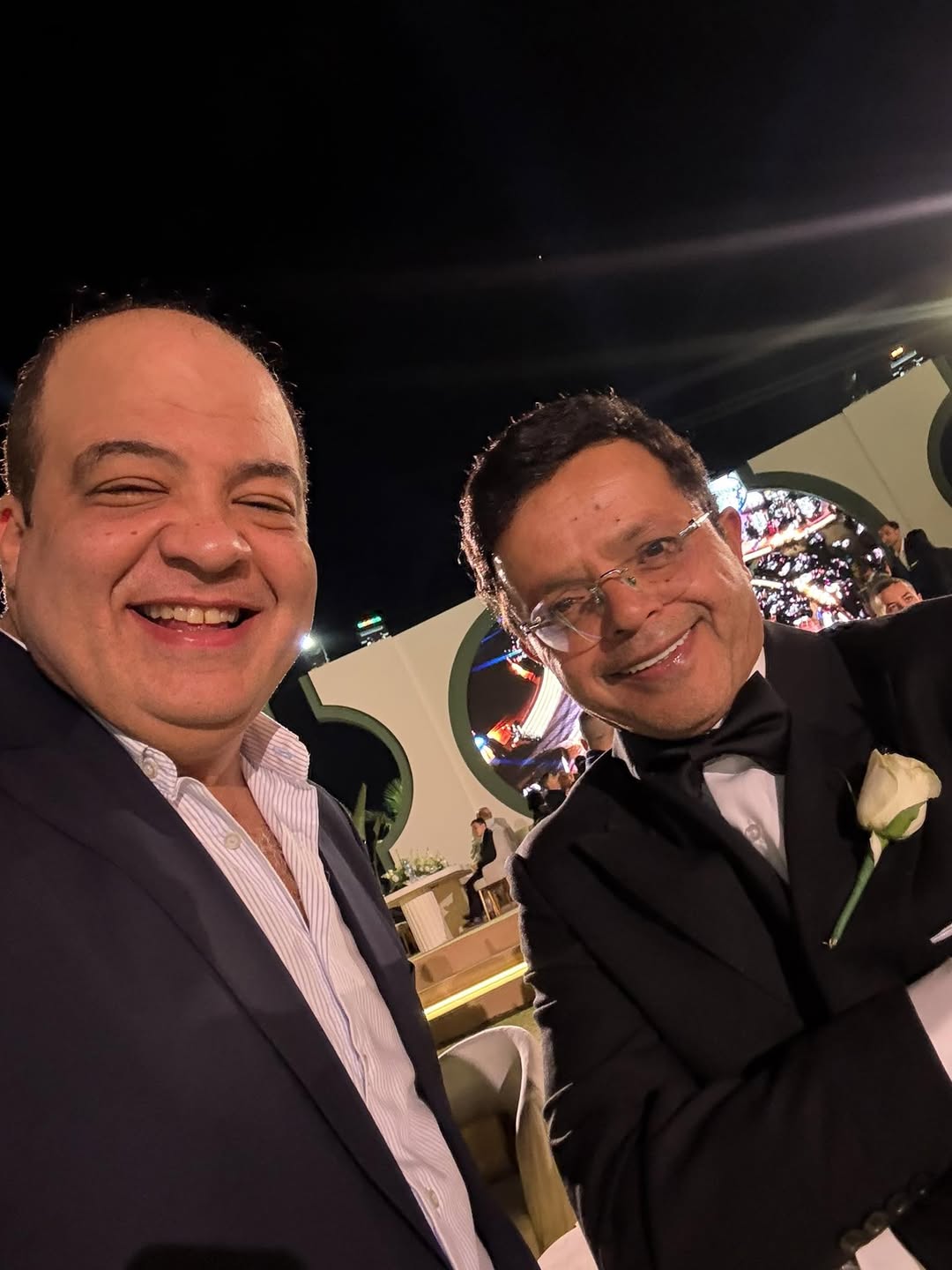 محمد هنيدي في حفل زفاف ابنته