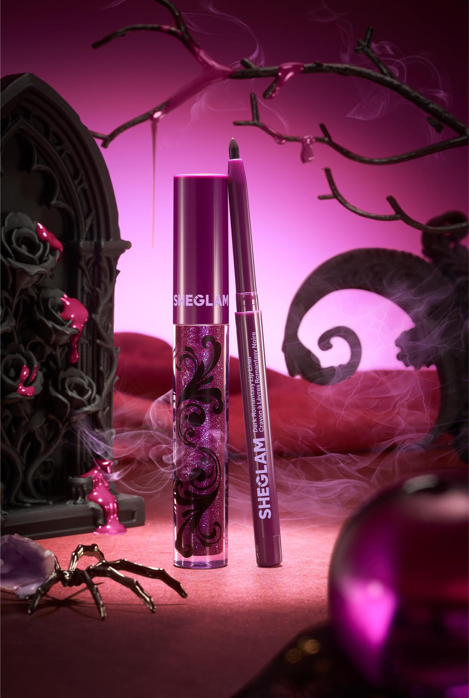 مستحضر Dark Romantasy Lip Liner + Lip Gloss Kit من SHEGLAM