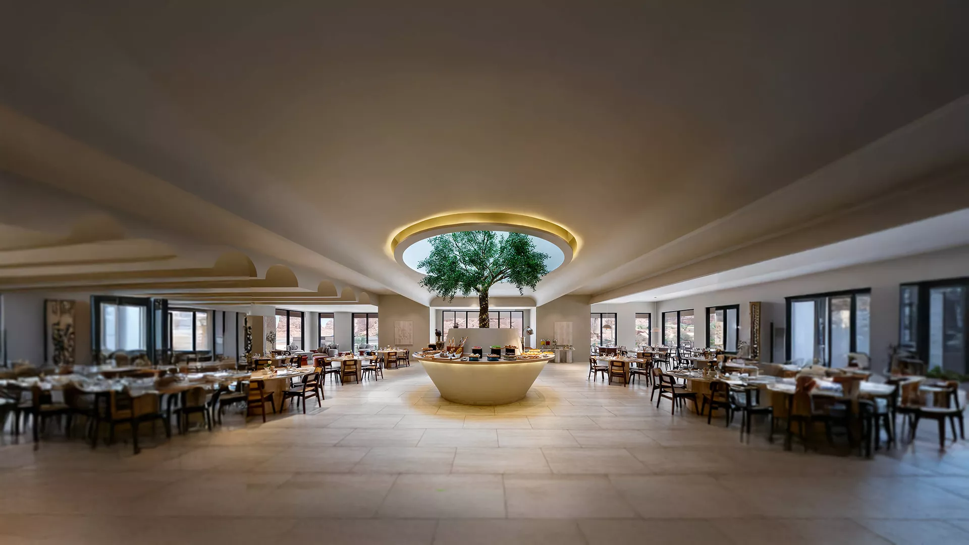 مطعم لا بالما في منتجع شادن