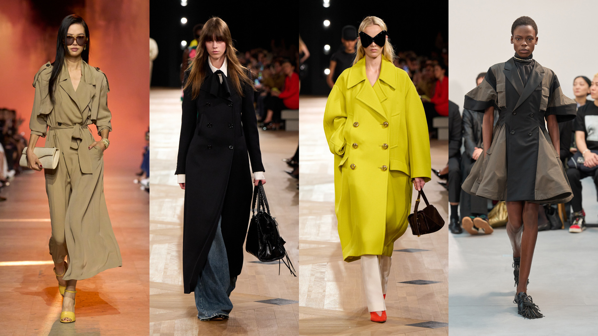 معاطف أنيقة لإطلالات متعددة من Sacai وBalenciaga وإيلي صعب