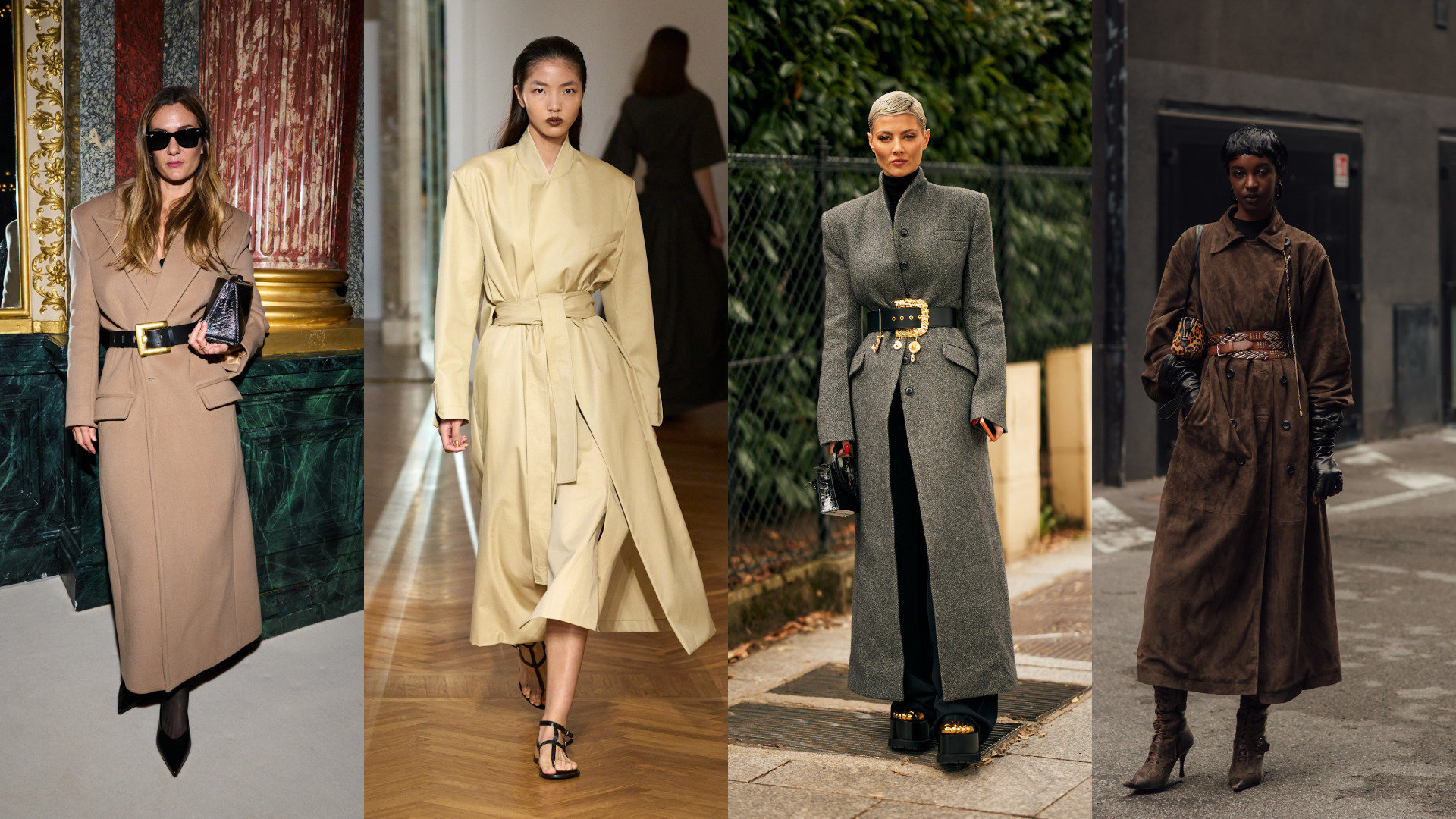 معاطف مناسبة لشكل الساعة الرملية