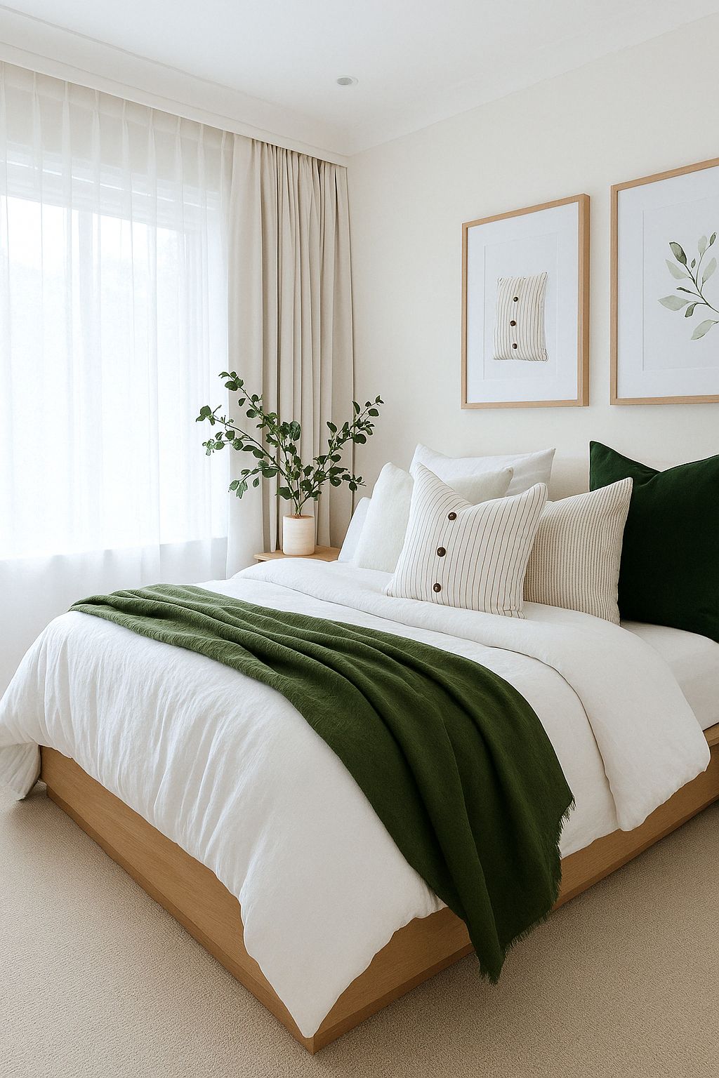 مفروشات كتانبة وقطنية لغرفة الضيوف