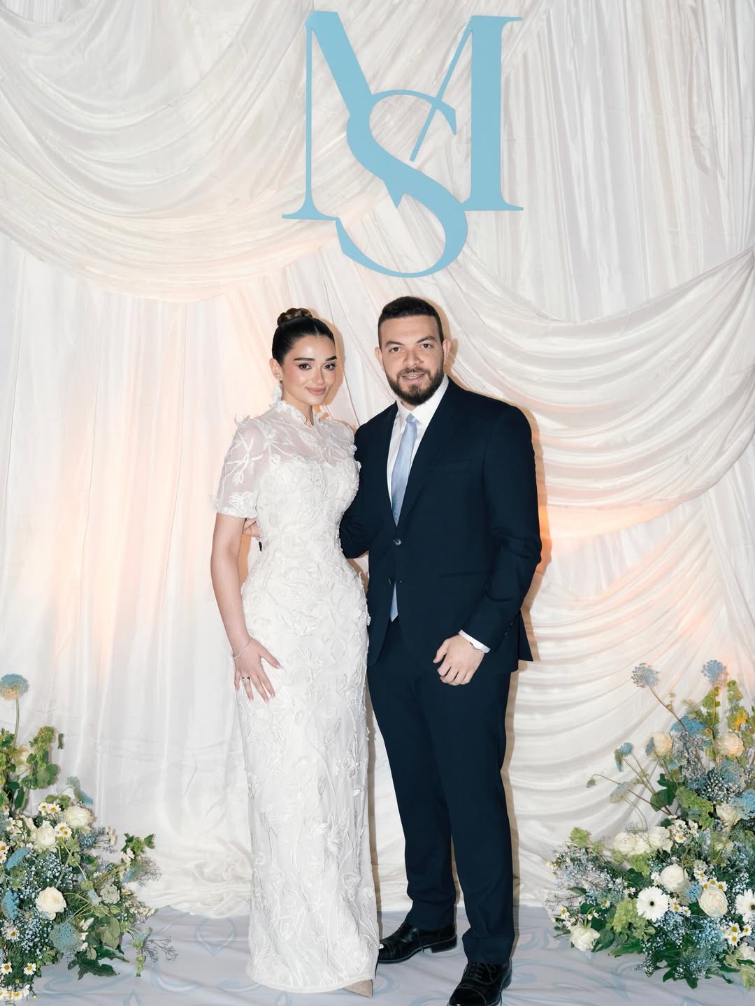 ملك احمد زاهر مع خطيبها