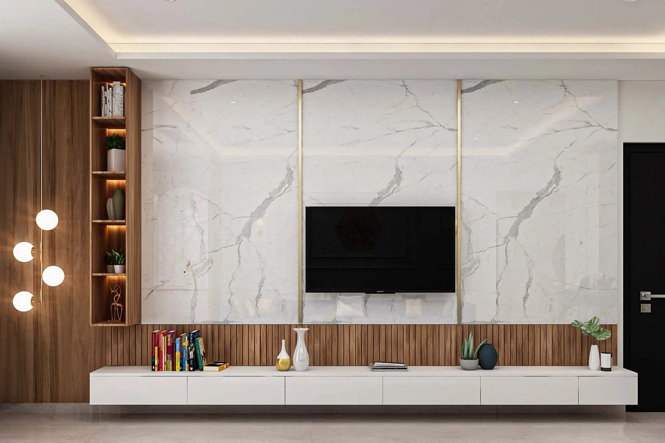 من أشهر بدائل الرخام الطبيعي، ألواح PVC أو PVC marble sheet